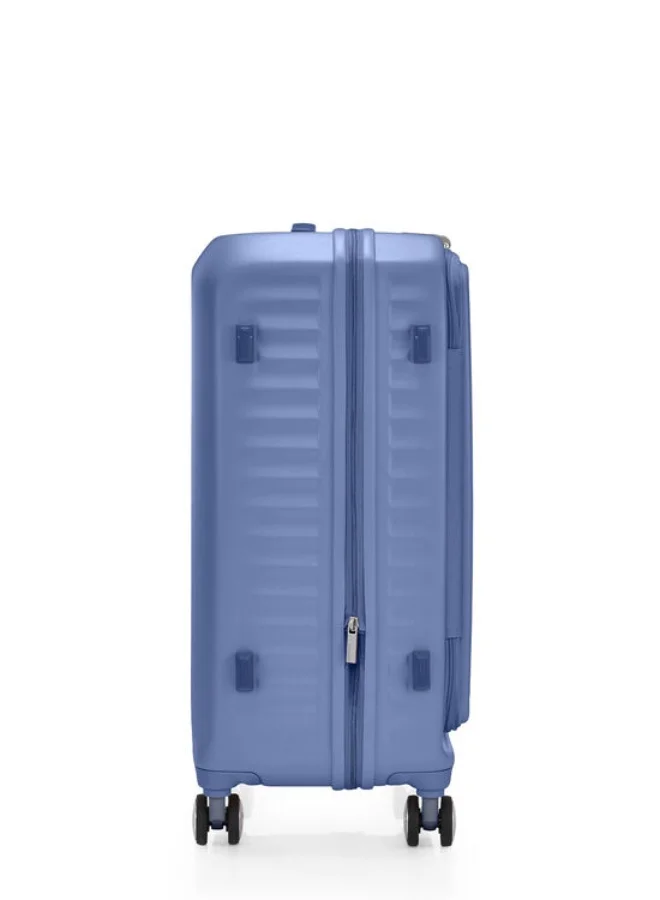 امريكان توريستر حقيبة سفر American Tourister Frontec Spinner 68 سم - أزرق إليمنتال - ضمان عالمي 3 سنوات
