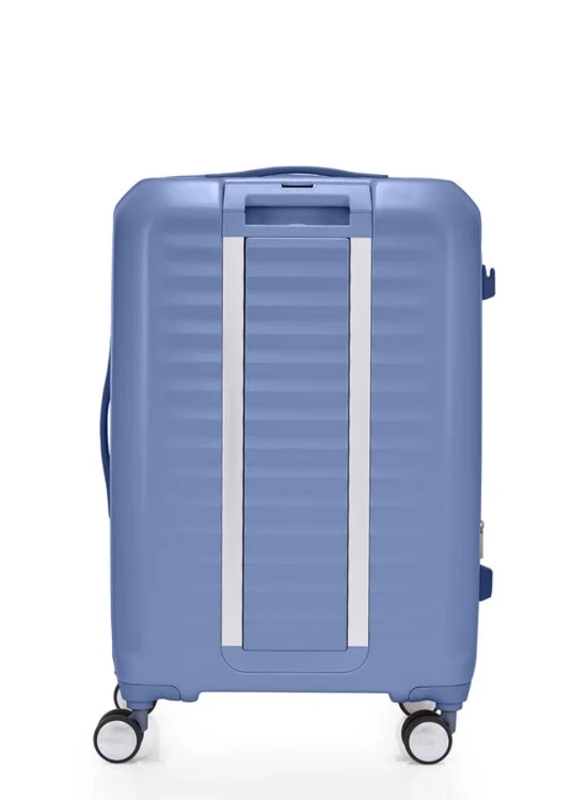 امريكان توريستر حقيبة سفر American Tourister Frontec Spinner 68 سم - أزرق إليمنتال - ضمان عالمي 3 سنوات