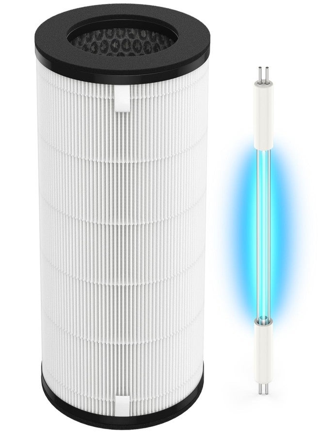CFKREYA AP-T40 Replacement Filter & UV-C Replacement Bulbs Compatible with HoMedics 5-in-1 Tower Air Puri-Fier Models# AP-T40FL, AP-T40WT, AP-T43-WT, AP-T45-BK and AP-T45-WT,1461901(Costco Model) - Image 1