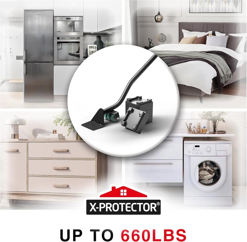 X-Protector Furniture Lifter Tool - Premium Furniture Jack Lifting Tool to Lift Furniture Easily - Appliance Lifter with 4.3" Adjustable Height - Ideal Jack to Lift Furniture Easily with No Effort - Image 4