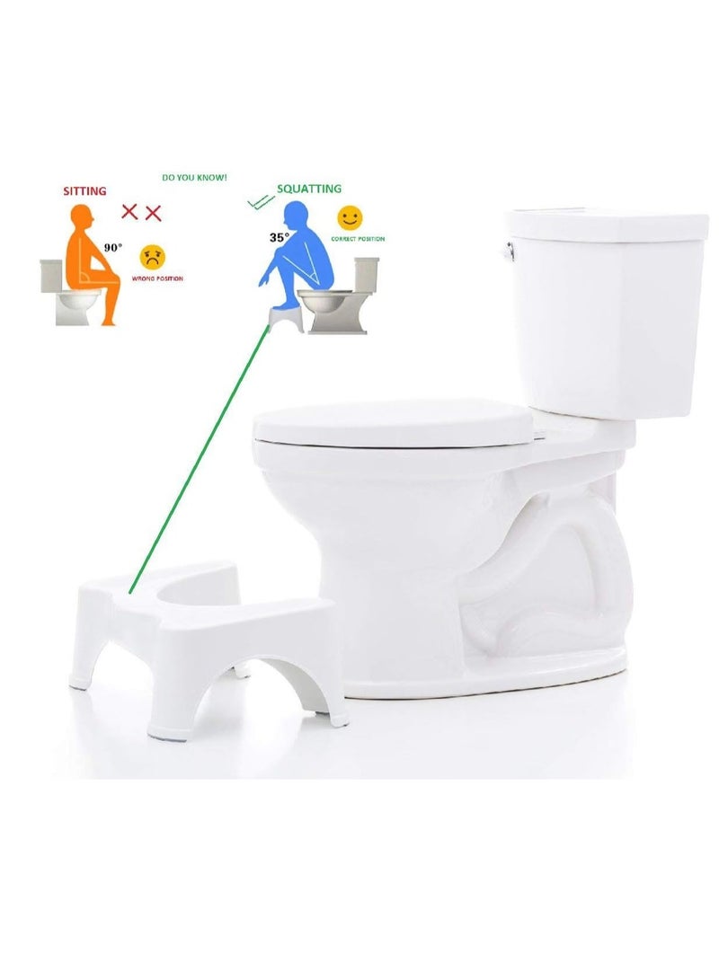 "Comfortable Squat Stool for Western Toilet – Portable and Sturdy Footstep Stool for Potty Training, Kids & Adults, Made in India (50D x 28W x 19H CM), Plastic" - Image 4