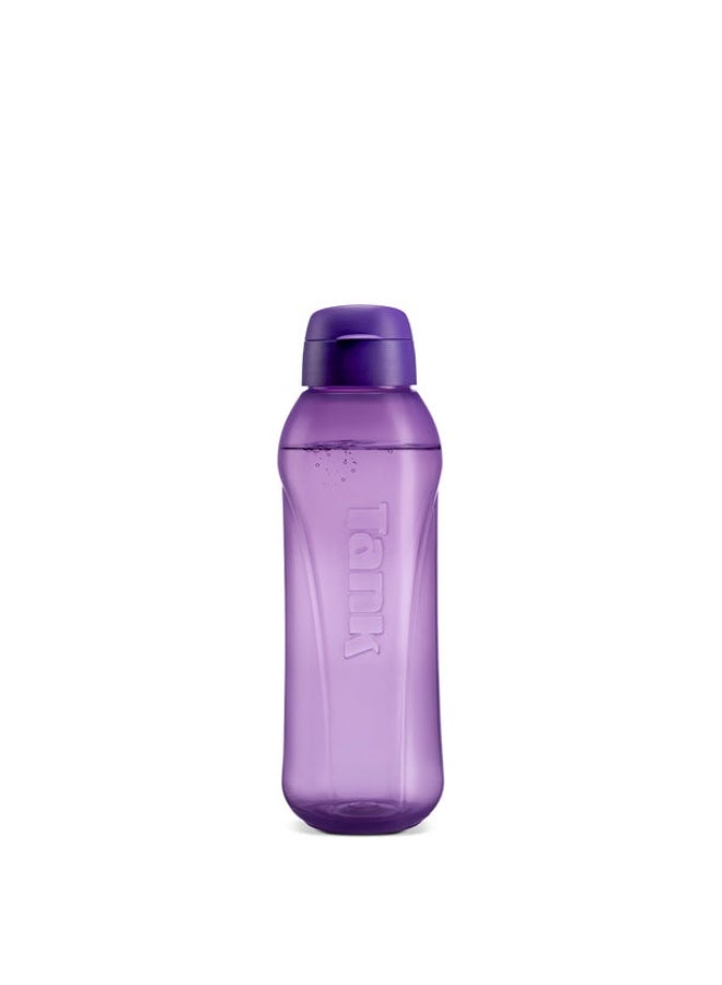 Tank Go, 800ml, Polypropylene Plastic Bottle, BPA Free, Leakproof - Purple - Image 1