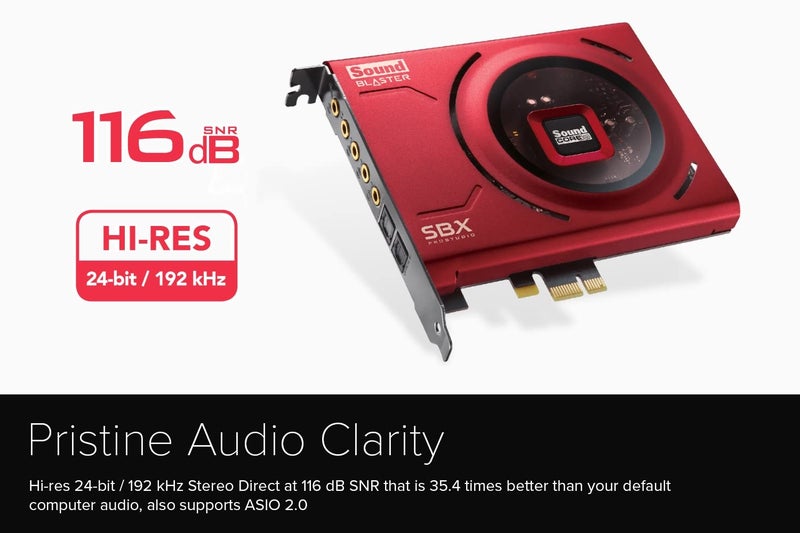 Creative بطاقة الصوت الداخلية Creative Sound Blaster Z SE PCI-e للألعاب وDAC، 24-بت / 192 كHz، 116 ديسيبل SNR، ASIO، مضخم سماعات 600 أوم، EQ ميكروفون، 5.1 منفصل / 7.1 افتراضي، يدعم Dolby Digital Live و DTS - Image 2
