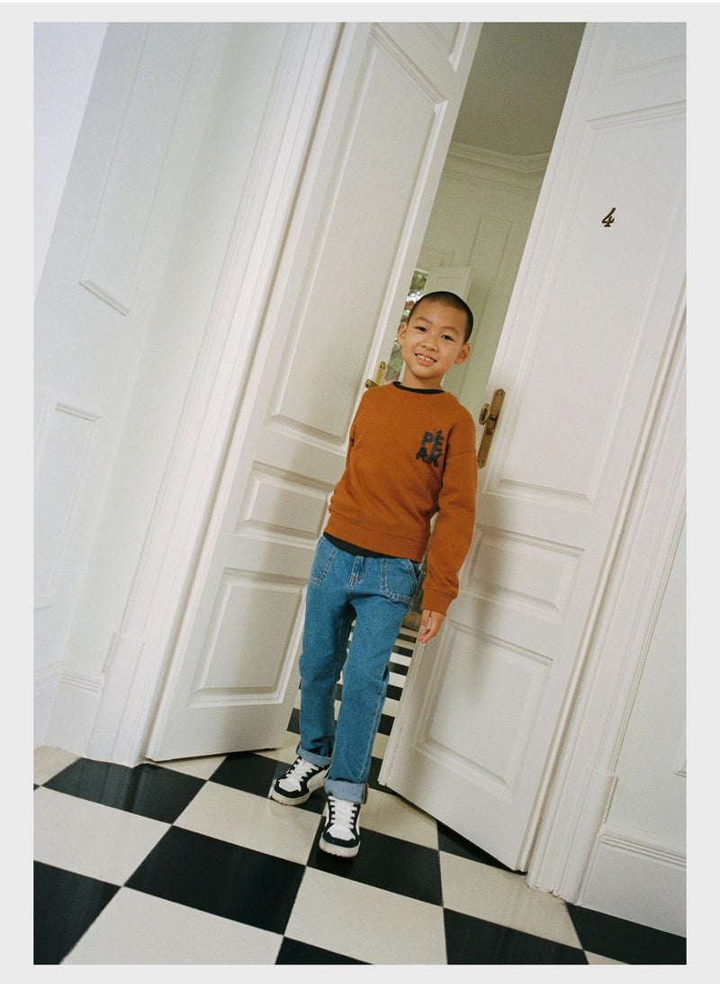 MANGO - Kids Embroidered Sweatshirt - Image 1