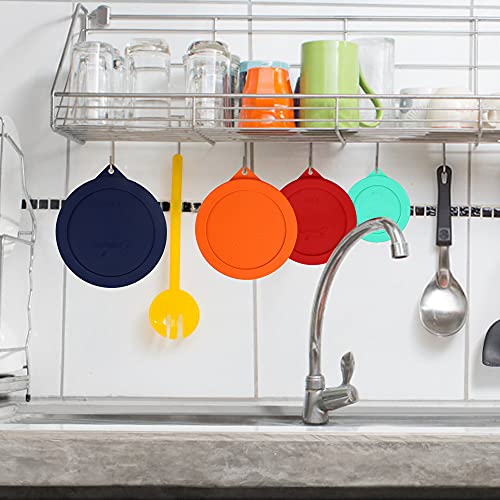 Sophico Round Silicone Storage Cover Lids Replacement for Anchor Hocking and Pyrex Glass Bowls (Container not Included) (4 Size, 8 Pack) - Image 4
