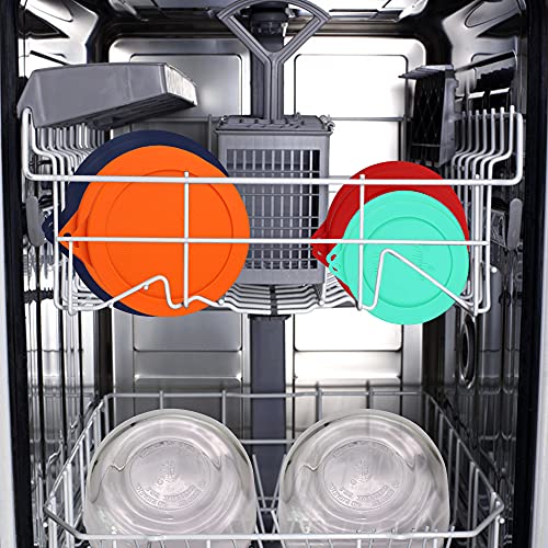 Sophico Round Silicone Storage Cover Lids Replacement for Anchor Hocking and Pyrex Glass Bowls (Container not Included) (4 Size, 8 Pack) - Image 3