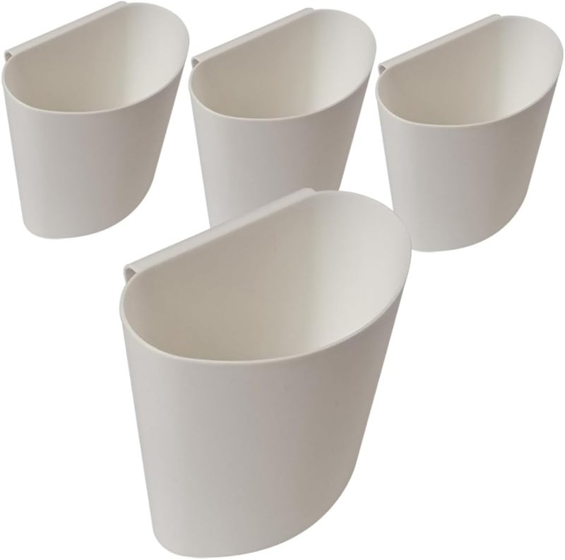 Outanaya 4pcs Hanging Storage Basket for Rv Salon Cart Tattooing Supplies Easy to Clean Plastic Material Small Storage Basket for Organizing - Image 1