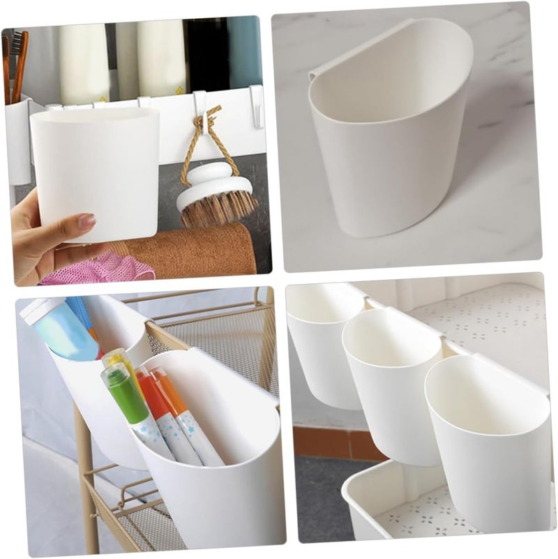 Outanaya 4pcs Hanging Storage Basket for Rv Salon Cart Tattooing Supplies Easy to Clean Plastic Material Small Storage Basket for Organizing - Image 2