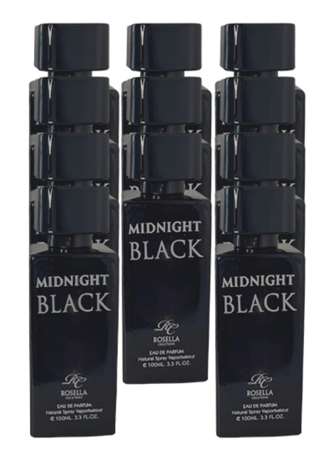 روزيلا 11 قطع عطر ميدنايت بلاك للنساء 100 مل - Image 1