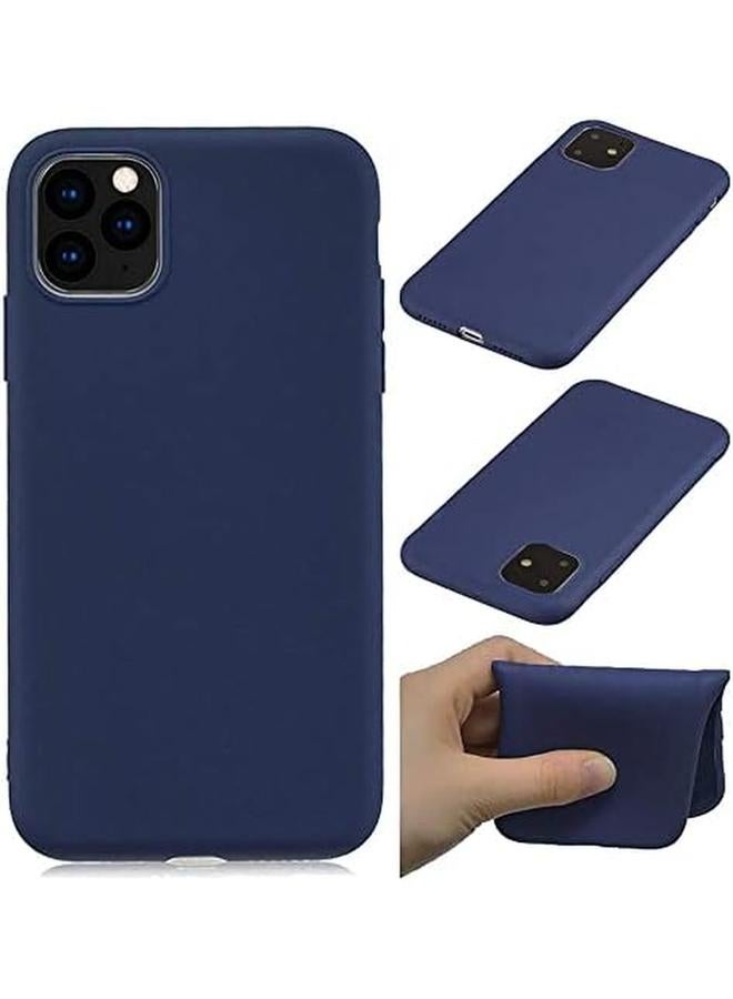 3إي غطاء حماية بلاستيكي ناعم غير لامع من مادة TPU لهاتف آيفون 11 برو ماكس أزرق داكن - Image 4
