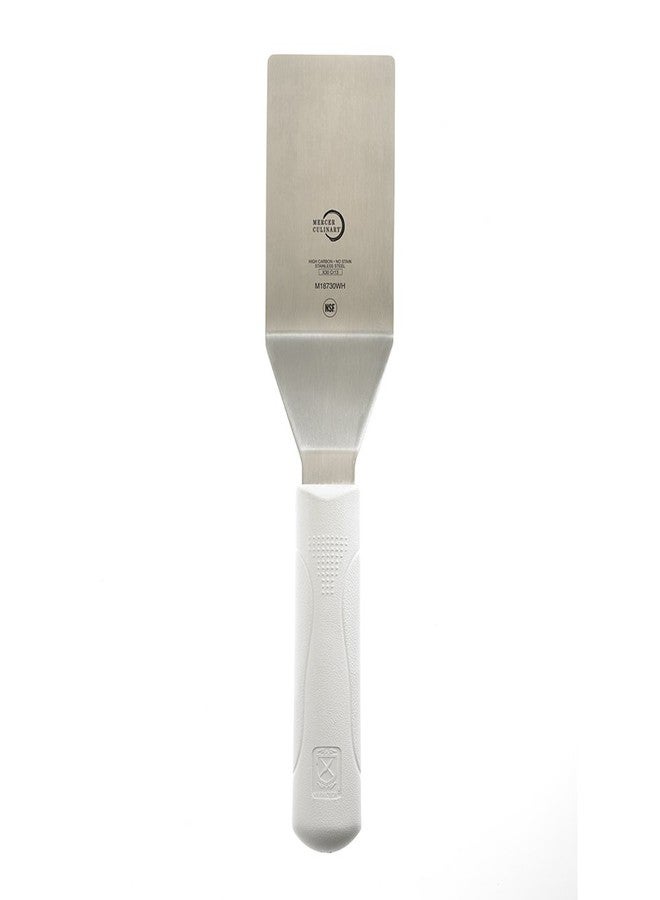 Mercer Culinary Square Edge Turner, 4 x 2.5 Inch, White - Image 1