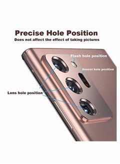 Y&D Camera Protector for Samsung Galaxy Note 20 Ultra, [3 Pack] Lens Cover, Metal Anti-Fall Wear Resistant Anti-Scratch, 360 Protection (Black, Silver, Rose Gold)  - Image 5
