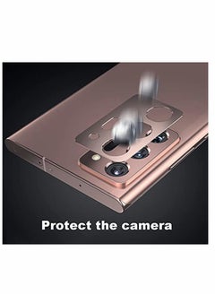 Y&D Camera Protector for Samsung Galaxy Note 20 Ultra, [3 Pack] Lens Cover, Metal Anti-Fall Wear Resistant Anti-Scratch, 360 Protection (Black, Silver, Rose Gold)  - Image 3