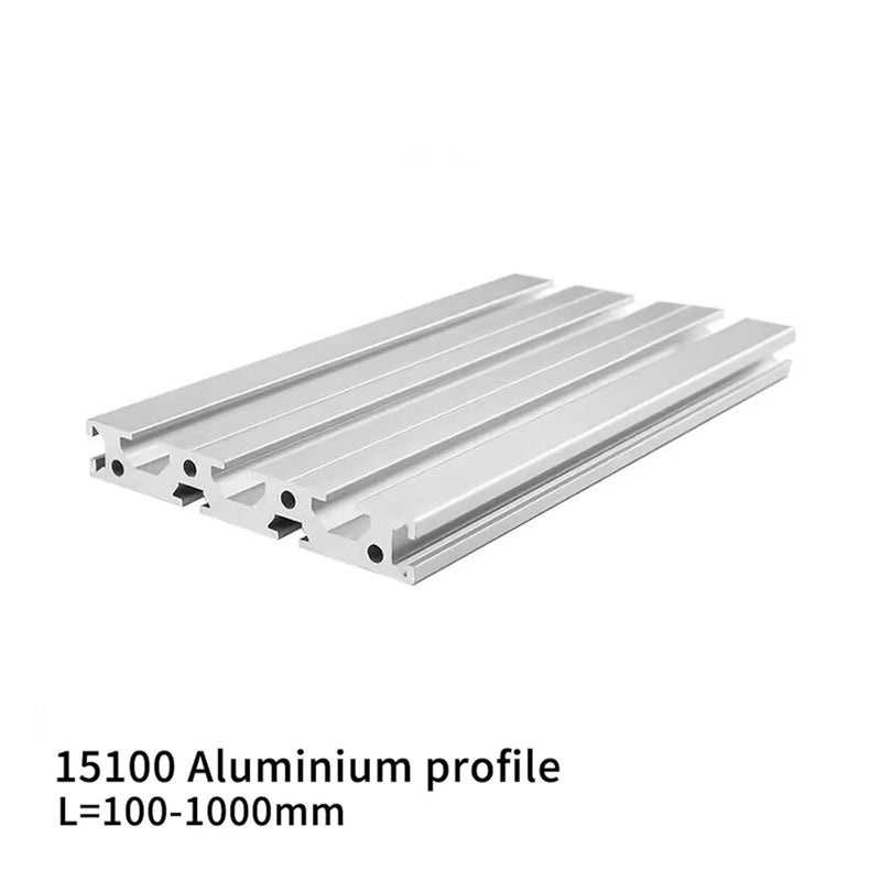 قطعة واحدة 15100 مقطع ألومنيوم 15100 بثق مؤكسد خطي 15x100 مم لأجزاء CNC طابعة ثلاثية الأبعاد DIY سعيد (100 مم) - Image 2