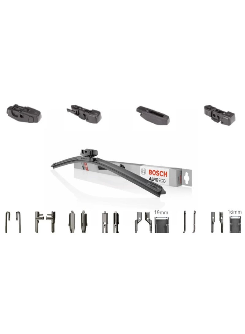 بوش مساحات بوش متعددة المحولات لجميع أنواع السيارات، AeroECO/Flat، 21بوصة - Image 1