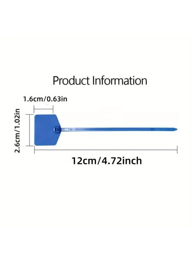 50 Zip Tie Tags With 680 Labels Self Locking Write On For Wire Marking Organization Multicolor - Image 3