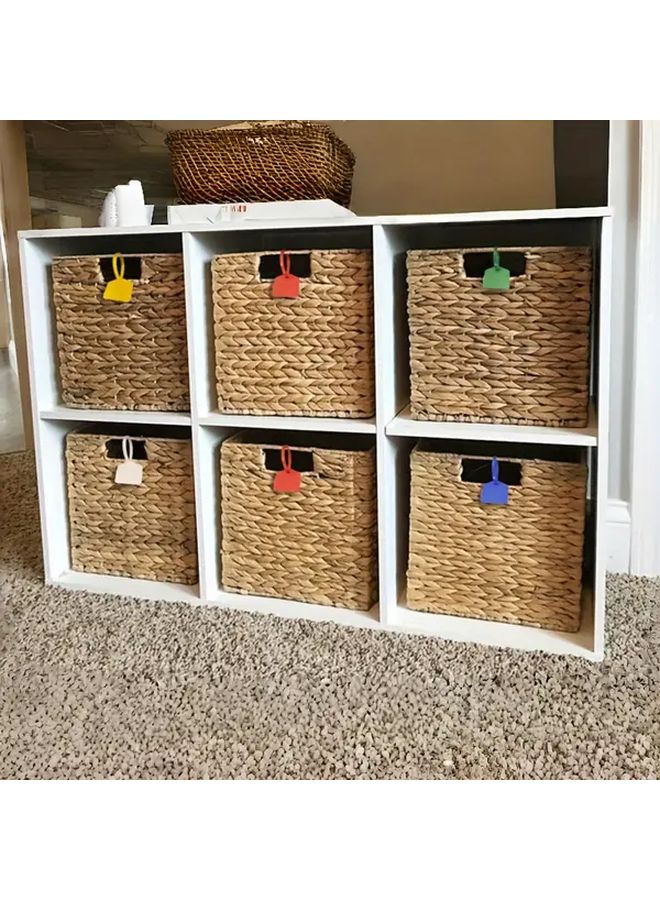 50 Zip Tie Tags With 680 Labels Self Locking Write On For Wire Marking Organization Multicolor - Image 4