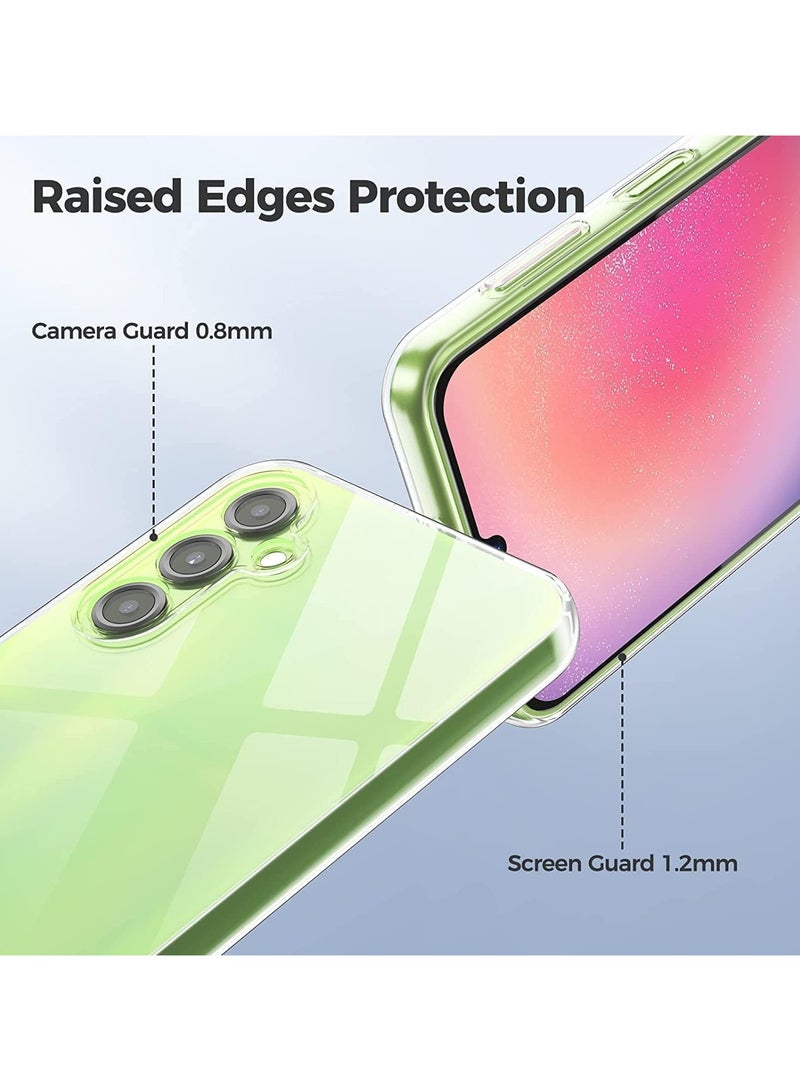 Silicon Case Compatible with Samsung Galaxy A56 Shock-Proof Soft Gel Rubber Cover Camera Protection Case for Samsung Galaxy A56 2025 Clear - Image 3