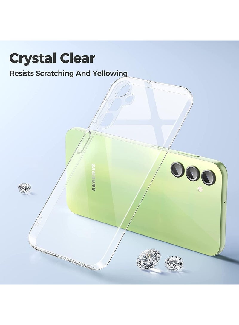 Silicon Case Compatible with Samsung Galaxy A56 Shock-Proof Soft Gel Rubber Cover Camera Protection Case for Samsung Galaxy A56 2025 Clear - Image 2