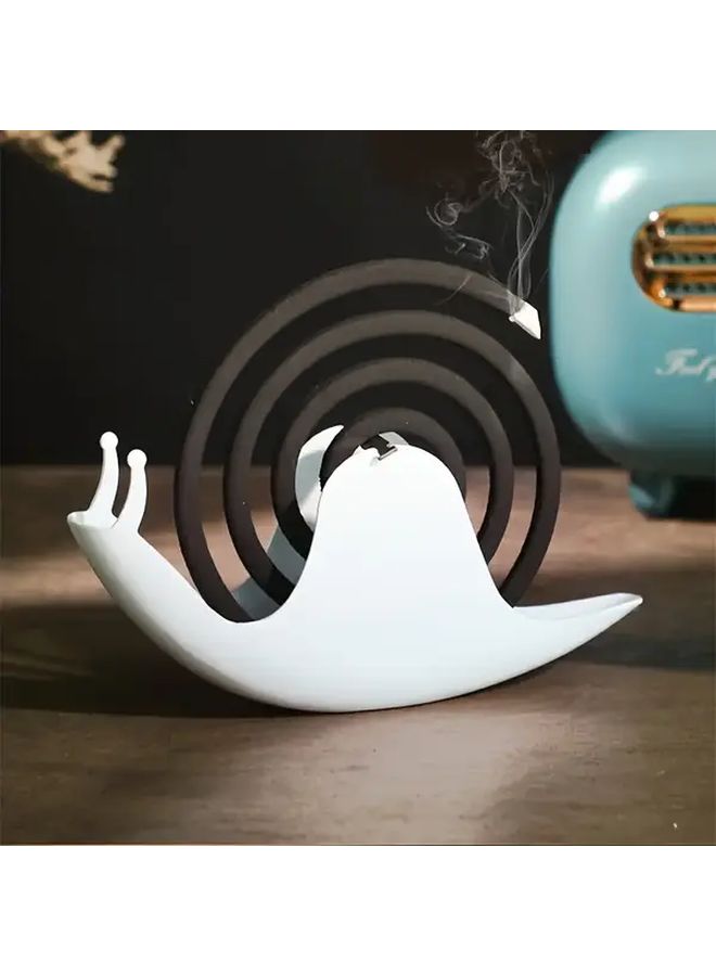 Black Snail Incense Holder Cute Home Decor Durable Plastic Ash Catcher - Image 2