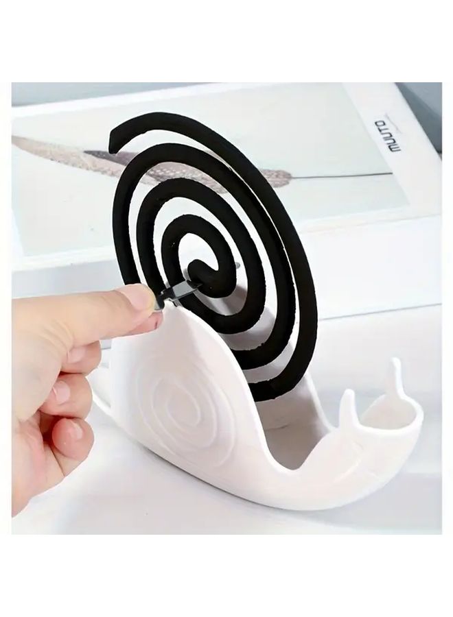 Black Snail Incense Holder Cute Home Decor Durable Plastic Ash Catcher - Image 4