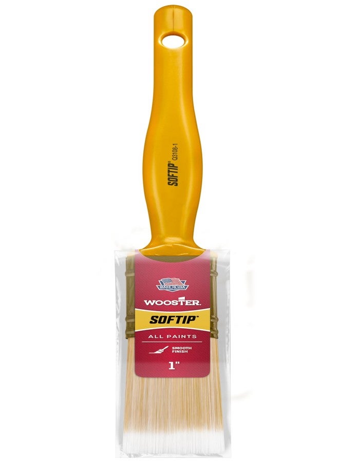 Wooster Brush Q3108-1 Softip Paintbrush, 1-Inch, White - Image 1
