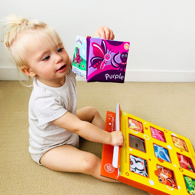 BabyBibi Cloth Books for Babies (Set of 9) - Color Recognition Series. Soft Books for Babies. Touch and Feel Crinkle Paper. Baby Learning Toys/Educational Toys for 3 Months to 4 Years Old - Image 4