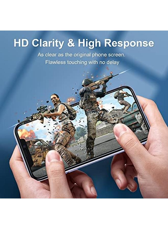 Jetech Shatterproof Screen Protector For Iphone 11 Iphone Xr 6.1 Inch, Full Coverage Military Grade Diamond Hard Tempered Glass Film With Easy Installation Tool, 2 Pack - Image 5