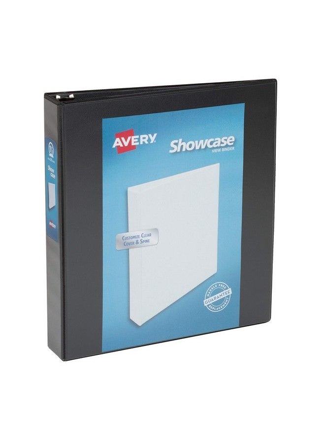 AVERY - Economy Showcase View 3 Ring Binder 2" Round Rings 1 Black Binder (19650) - Image 1