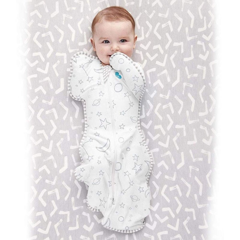 Love to Dream Swaddle UP, Silky-Lux 1.0 TOG, Super Soft, Luxurious 100% Viscose from Bamboo, Allow Baby to Sleep in Their Preferred Arms Up Position, Snug Fit Calms Moro Reflex, Cream, 13-19lbs - Image 3
