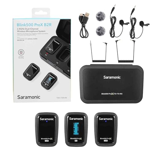 Saramonic Blink 500 Prox B2R 2-Person Wireless Clip-On Microphone System with On-Board Recording & Lavaliers - Image 1