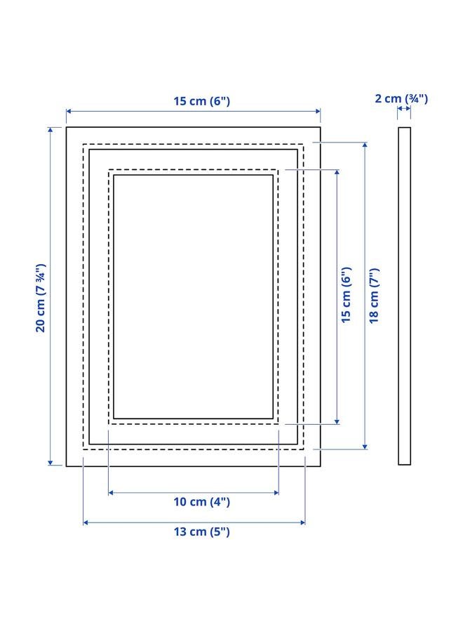 زبون إطار، لون فضي، 13×18 سم - Image 5