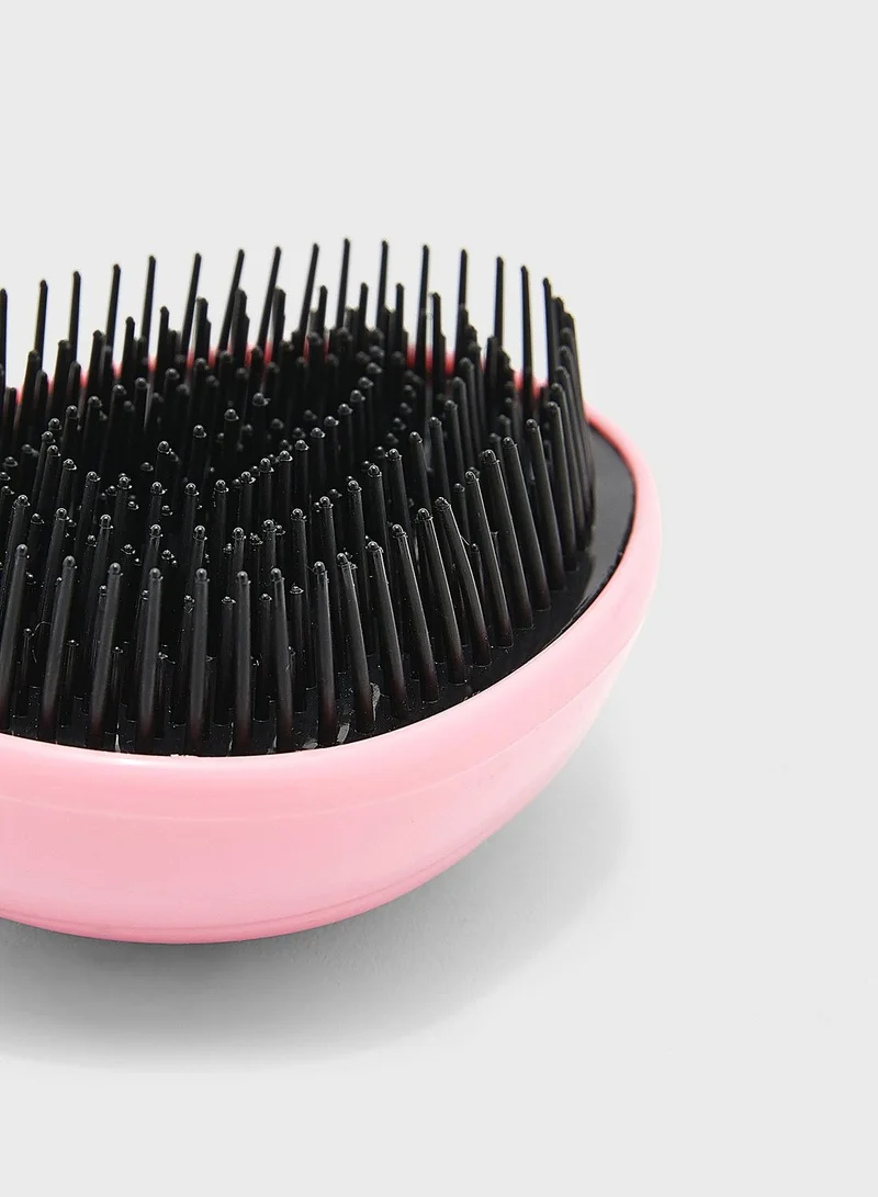 Pink Cactus Glitter Egg Detangle Brush