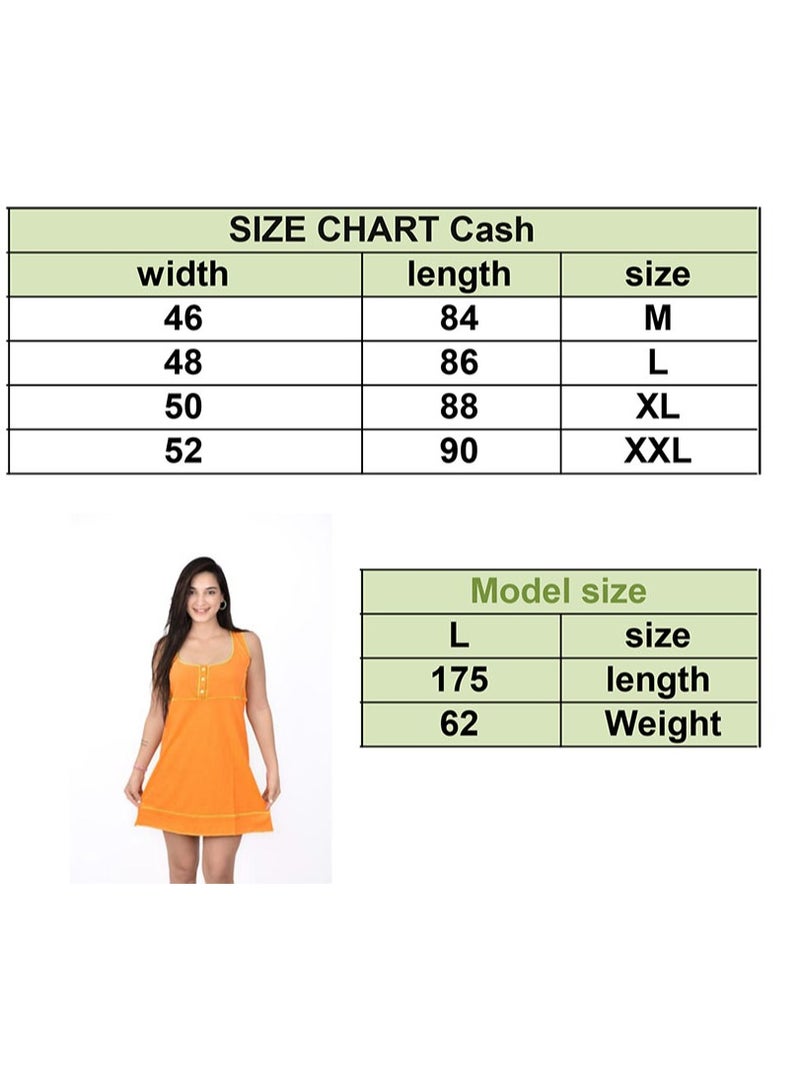 Women's Short Sleeveless Summer Sleepwear - Comfortable and Trendy Cotton Dress  - Image 3