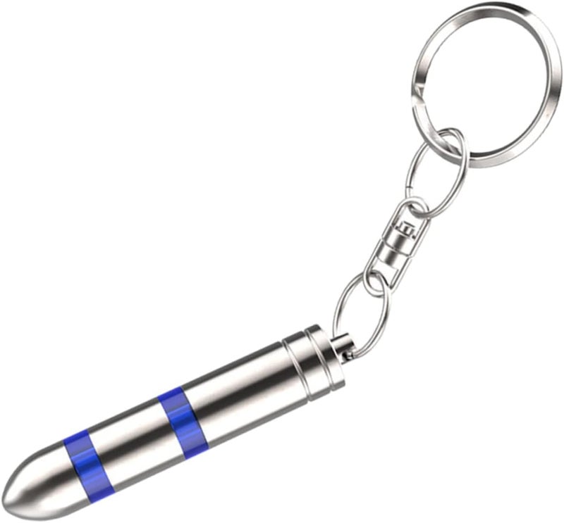 VOSAREA Car Static Keychain Discharger Compact Portable Electrostatic Remover for Vehicle Static Electricity Lightweight Keyring for Everyday Use Blue Upgraded Design - Image 1
