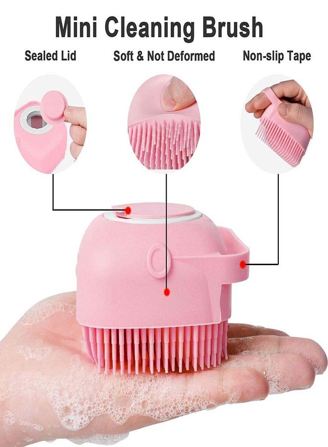 RD MALL Soft Silicone Bath Body Brush with Soap Dispenser,Reusable Exfloliating Body Scrubber for Gentle Skin Massage - Image 5