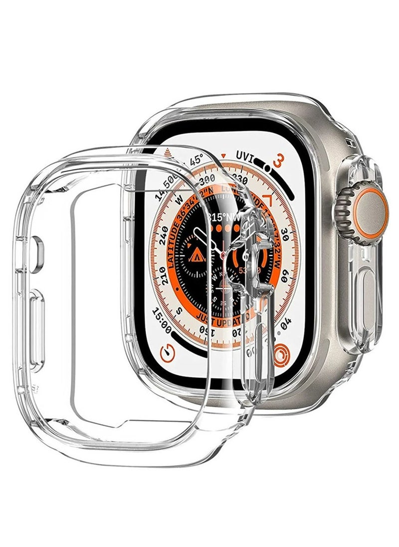 Bastec - BC ULTRA MAX Smart Watch Series 8 With A Full Screen, Wireless Charging, And Supports NFC, With 7 Additional Bracelets And Protective Cover - 49 mm - Gold - Image 1
