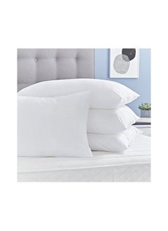 Comfy COMFY SET OF 4 HYPOALLERGENIC COTTON WHITE STRIPE LUXURY COLLECTION HOTEL PILLOW  - Image 3