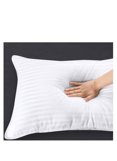 Comfy COMFY SET OF 4 HYPOALLERGENIC COTTON WHITE STRIPE LUXURY COLLECTION HOTEL PILLOW  - Image 4