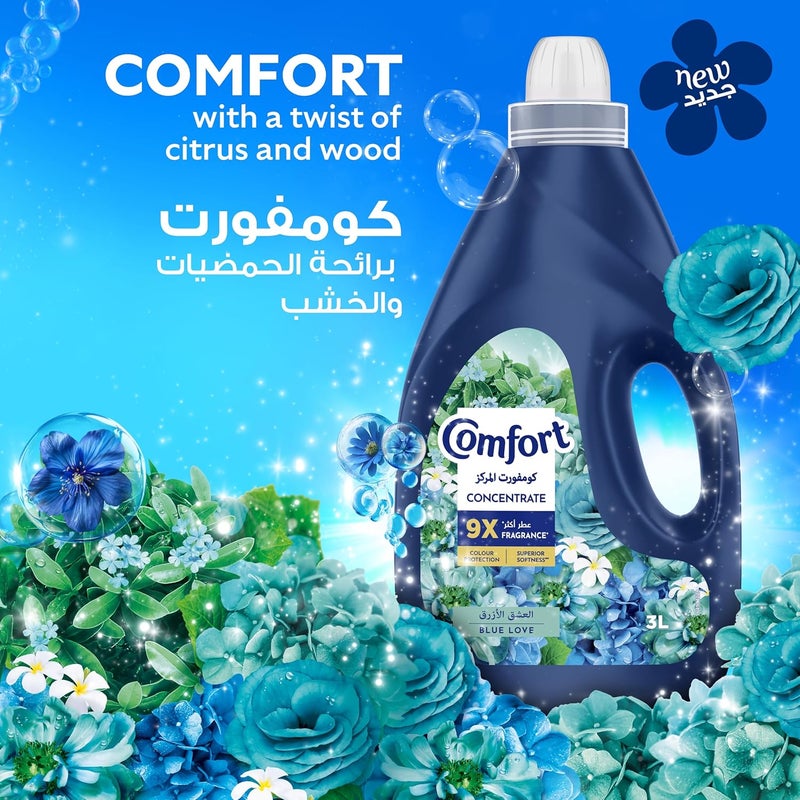Comfort Concentrate Fabric Softener - Blue Love, 3L - Image 4