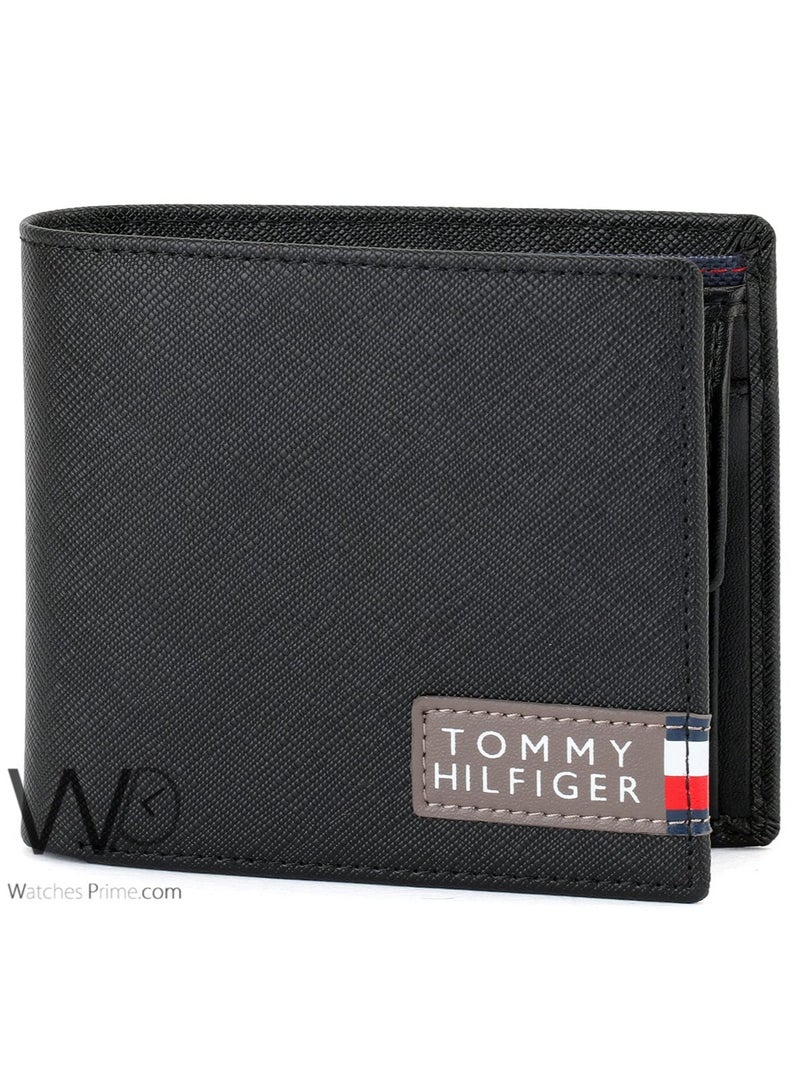 Tommy Icons محفظة تومي هيلفيغر أصلية باللون الأسود للرجال - Image 3