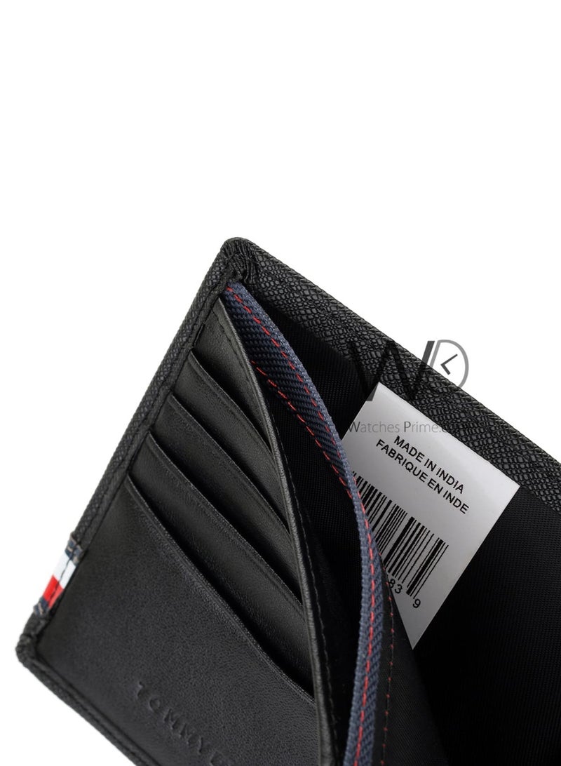 Tommy Icons محفظة تومي هيلفيغر أصلية باللون الأسود للرجال - Image 4