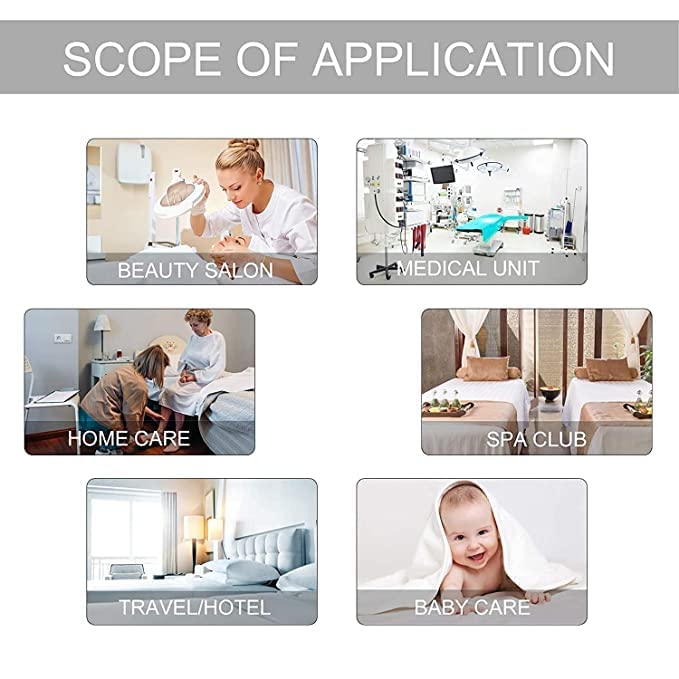 KUDIZE Laminated Water Proof Disposable Non-Woven 30 GSM Bed Sheet for Hospital; Hotel; Spa and Beauty Parlor (63 x 80 Inch)(160.00 x 203.20 cm) (Pack of 10) - Image 2
