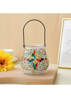 Generic Turkish Mosaic Lamp Diy Birthday Handmade Candlestick Kidsren Family Night Light Interactive Production Creative Other-Color:Pink SL8 Complete Material Package  - Image 1