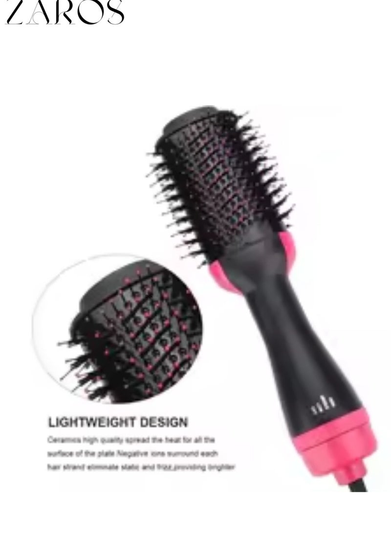 Zaros 1000W Ionic Hair Dryer & Styler – 1 Step Hot Air Brush, Straightener, Comb, Roller & Concentrator | Fast Drying, Frizz Control, Multi Heat Settings - Image 3