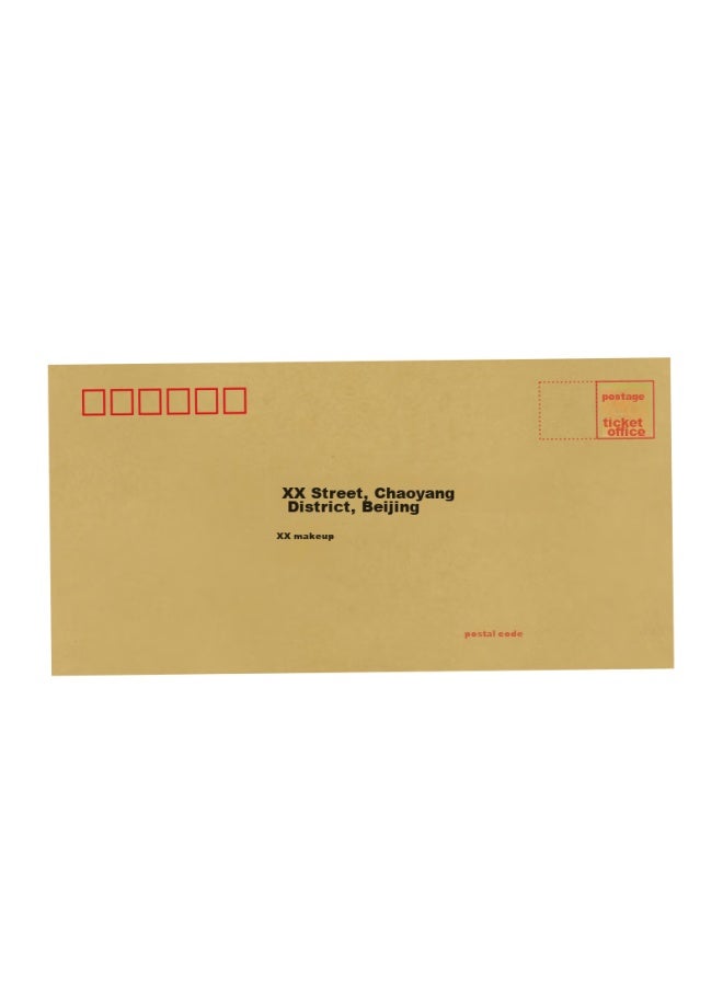 Simaa 100 Sheets No. 5 Kraft Paper Envelopes, Standard Postal Envelopes 220*110mm, Office Supplies, Cash Receipts, Payroll Envelopes, Small Envelope Pouches 6615 - Image 3