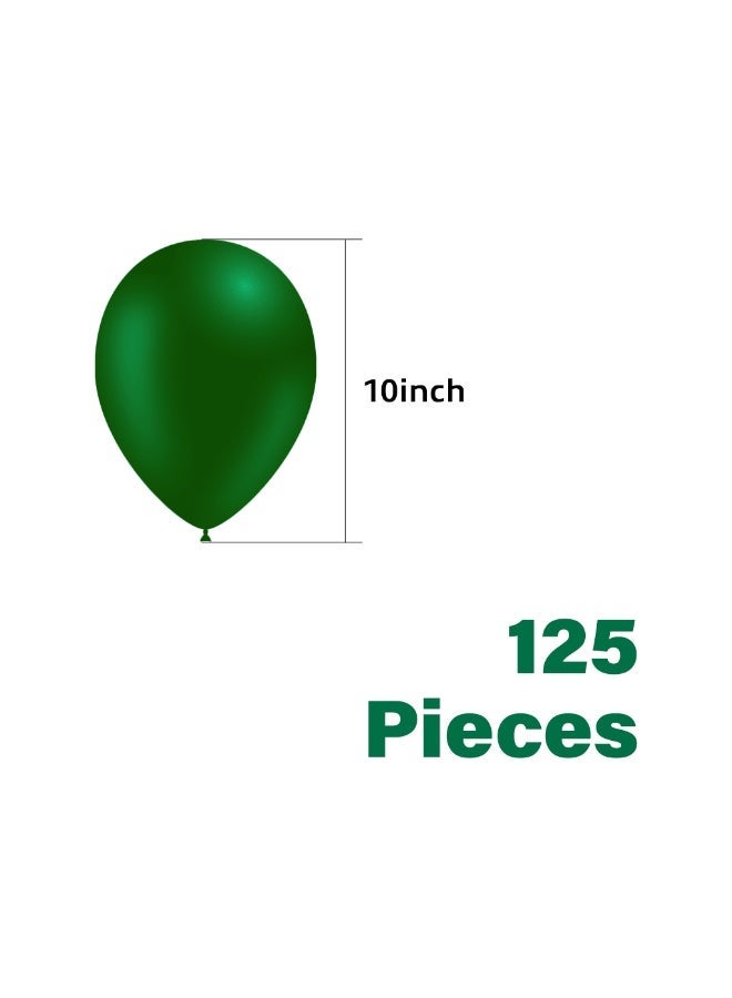 Habibi Party Balloon Latex Standard 125Pcs Helium Dark Green - Image 3