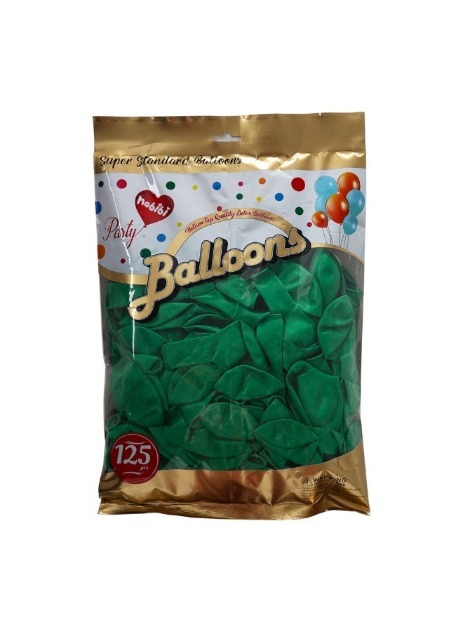 Habibi Party Balloon Latex Standard 125Pcs Helium Dark Green - Image 2