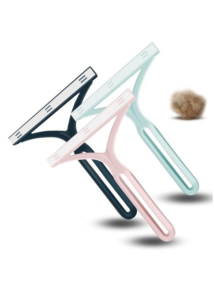 3-Pack Multi-Surface Lint Remover - Fabric & Carpet Scraper for Couch, Furniture, Car Interior, Clothes and Bedding with Ergonomic Handle  - Image 1