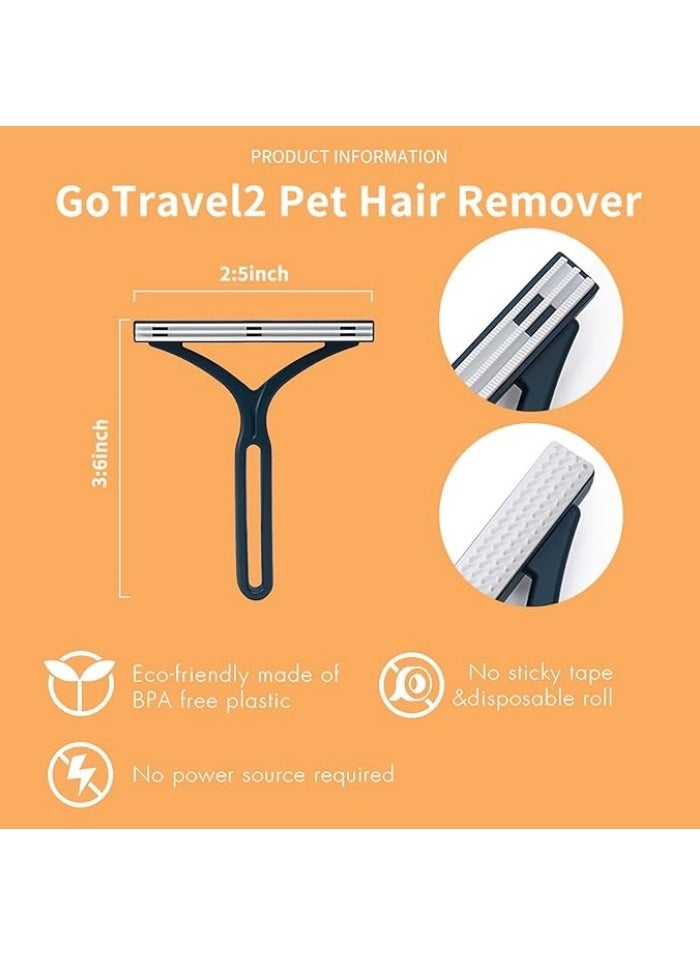 3-Pack Multi-Surface Lint Remover - Fabric & Carpet Scraper for Couch, Furniture, Car Interior, Clothes and Bedding with Ergonomic Handle  - Image 2